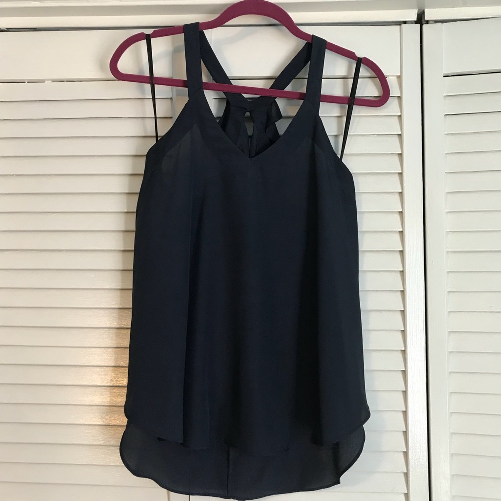 BCBG Generation Ruffle Back Top